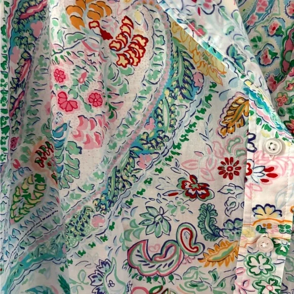 Beautiful Watercolor Paisley Button-Down - Picture 2 of 6